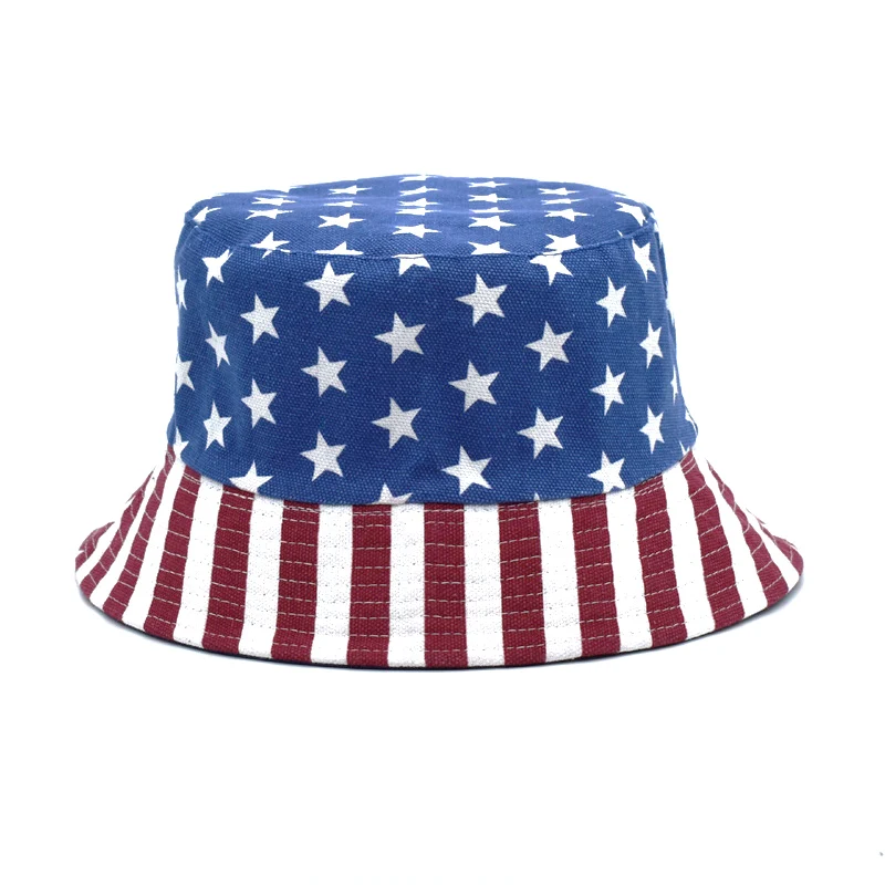 

New Panama Bucket Hat Women Cotton Double-sided Wearing Cap Visor Men Street Trend Print Hat Fisherman Hats Gift M52