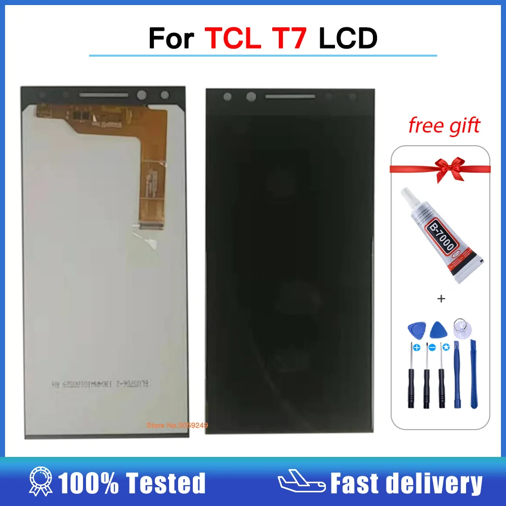 Pantalla LCD probada por 100% para TCL T7, montaje de digitalizador de Pantalla de Panel t&aacute;ctil para TCL T7, Pantalla LCD de alta calidad-0