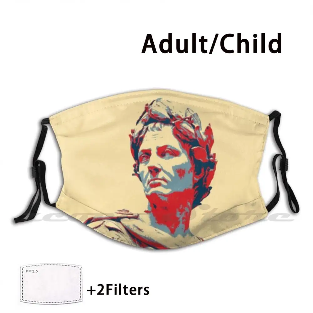 

Julius Caesar Washable Trending Customized Pm2.5 Filter Mask Julius Caesar Roman Dictator Caesar Dictatorship Ancient Logo
