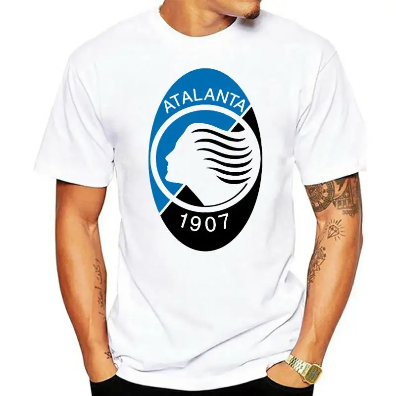 

Fm10 Men T-Shirt Atalanta Bergamo Football Dea Nerazzurri Sport High Quality Tee Shirt
