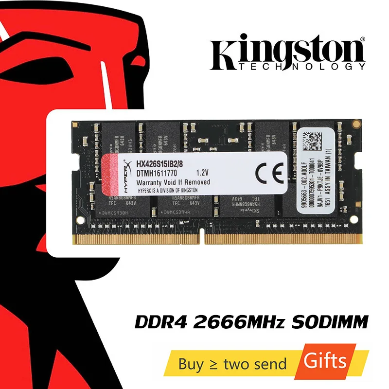 Оперативная память Kingston HyperX Impact для ноутбука 8 ГБ 16 DDR4 2666 МГц CL15 SODIMM 1 2 в 260-Pin |
