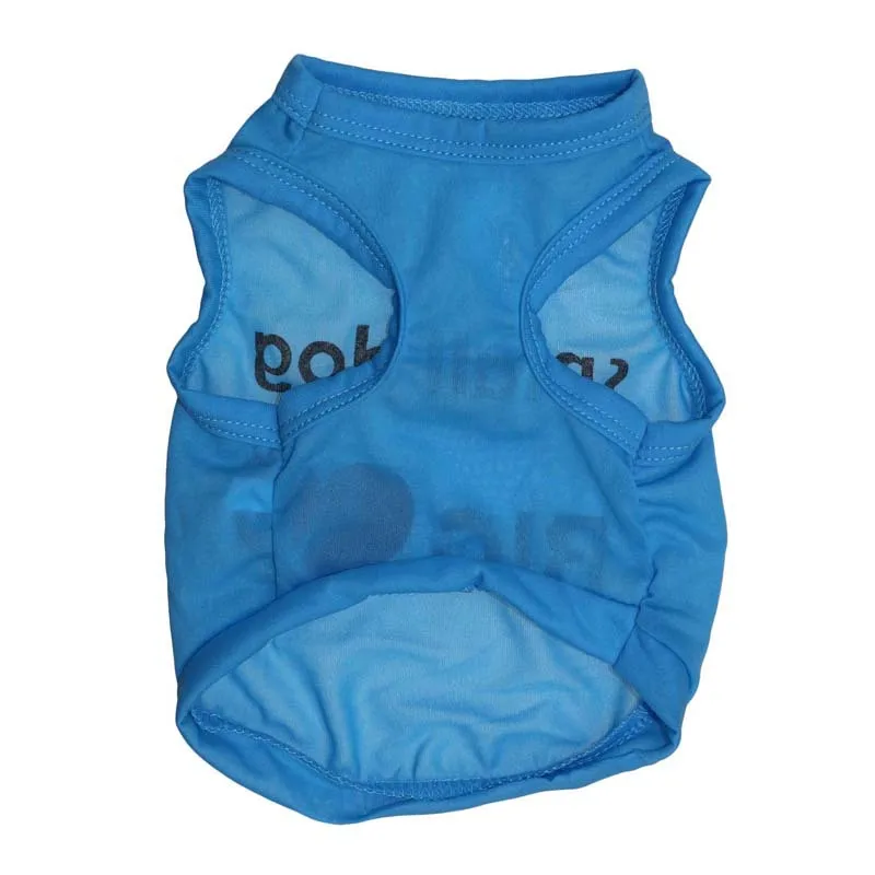 Одежда для собак хлопковый дышащий жилет с надписью на весну и осень дешевая