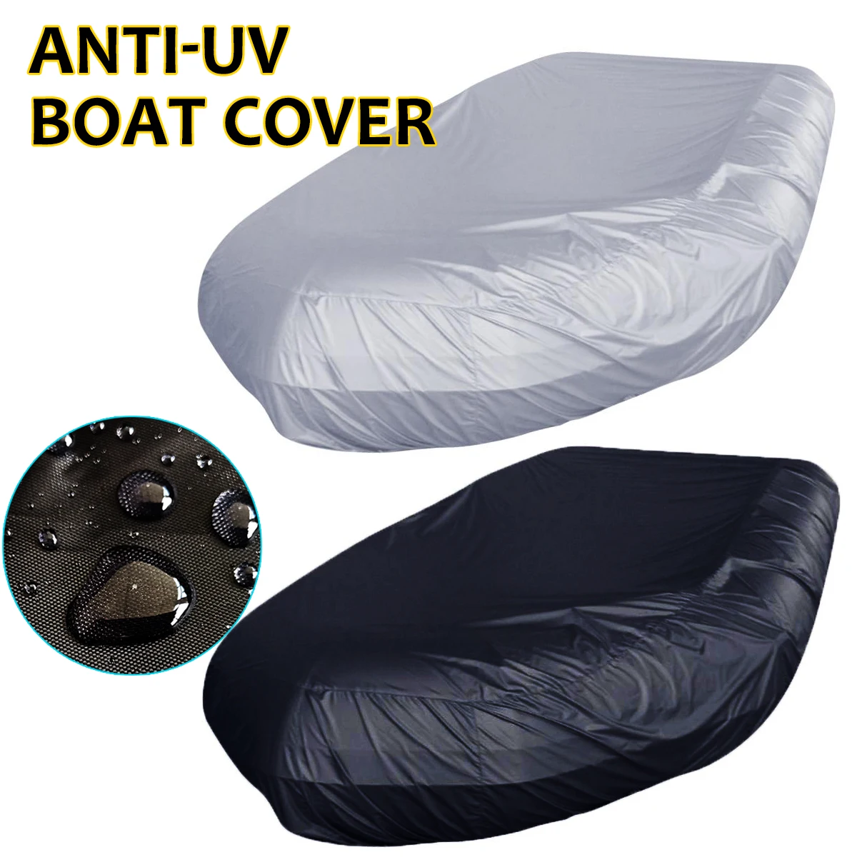 

Marine Boat Cover Waterproof Dustproof Anti UV Ice Snow Inflatable Boat Dinghy Fishing Rubber Boat Kayak Sun Cover Heavy Duty