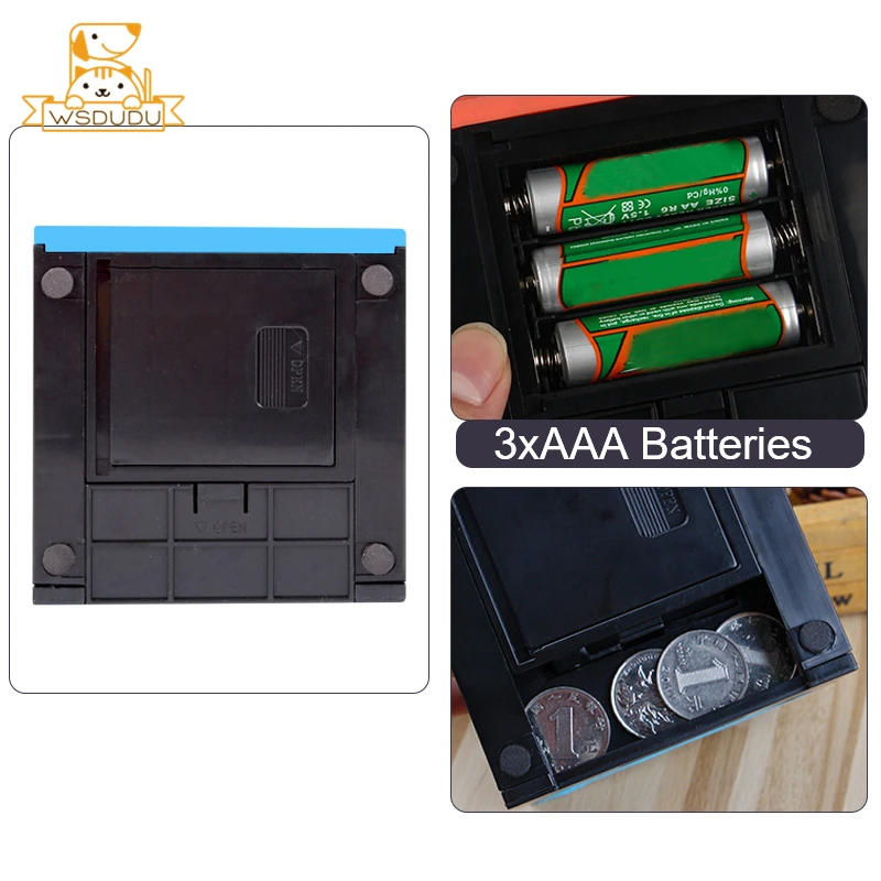 Забавная копилка с лицом новинка игрушки умная есть контейнер для монет милые