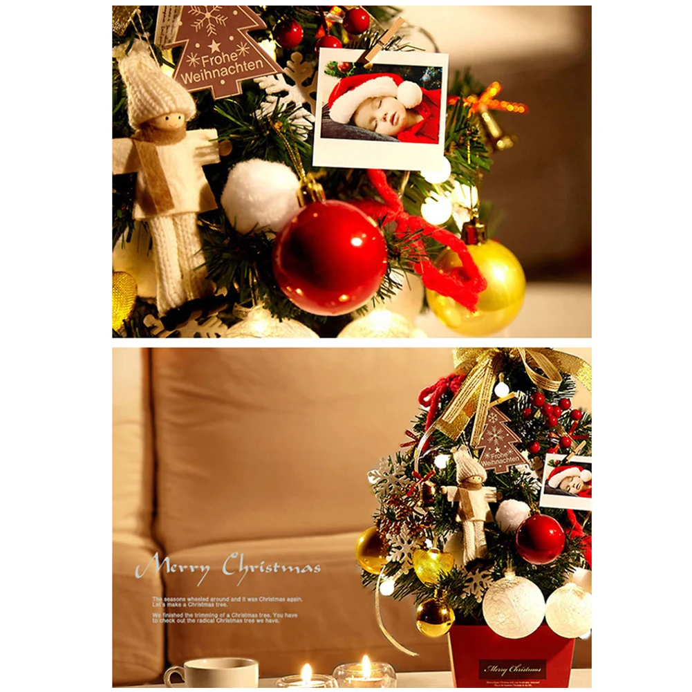 

Mini Christmas tree ornament For Desktop Tree 50CM Christmas Ornaments For Home Xmas Decoration Hanging Tree Decoration