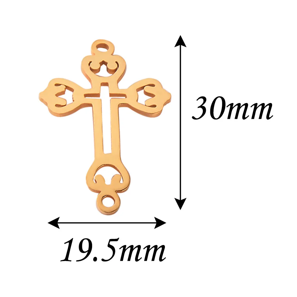 3 шт из нержавеющей стали кросс-подвесные прелести ювелирные аксессуары DIY бирки