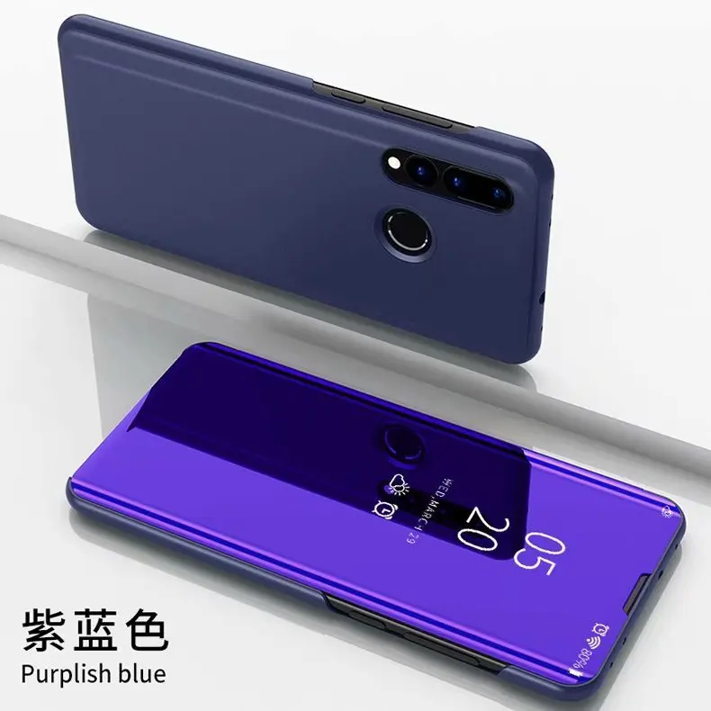 Роскошное умное зеркало флип чехол для Motorola One power P30 Note Прозрачный чехол для Moto G6 Play E5 чехол для Moto G7 Plus Fundas