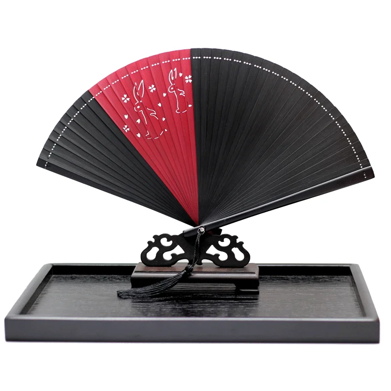 Китайский складной веер декоративный Ручной Веер из бамбука сделай сам ручная
