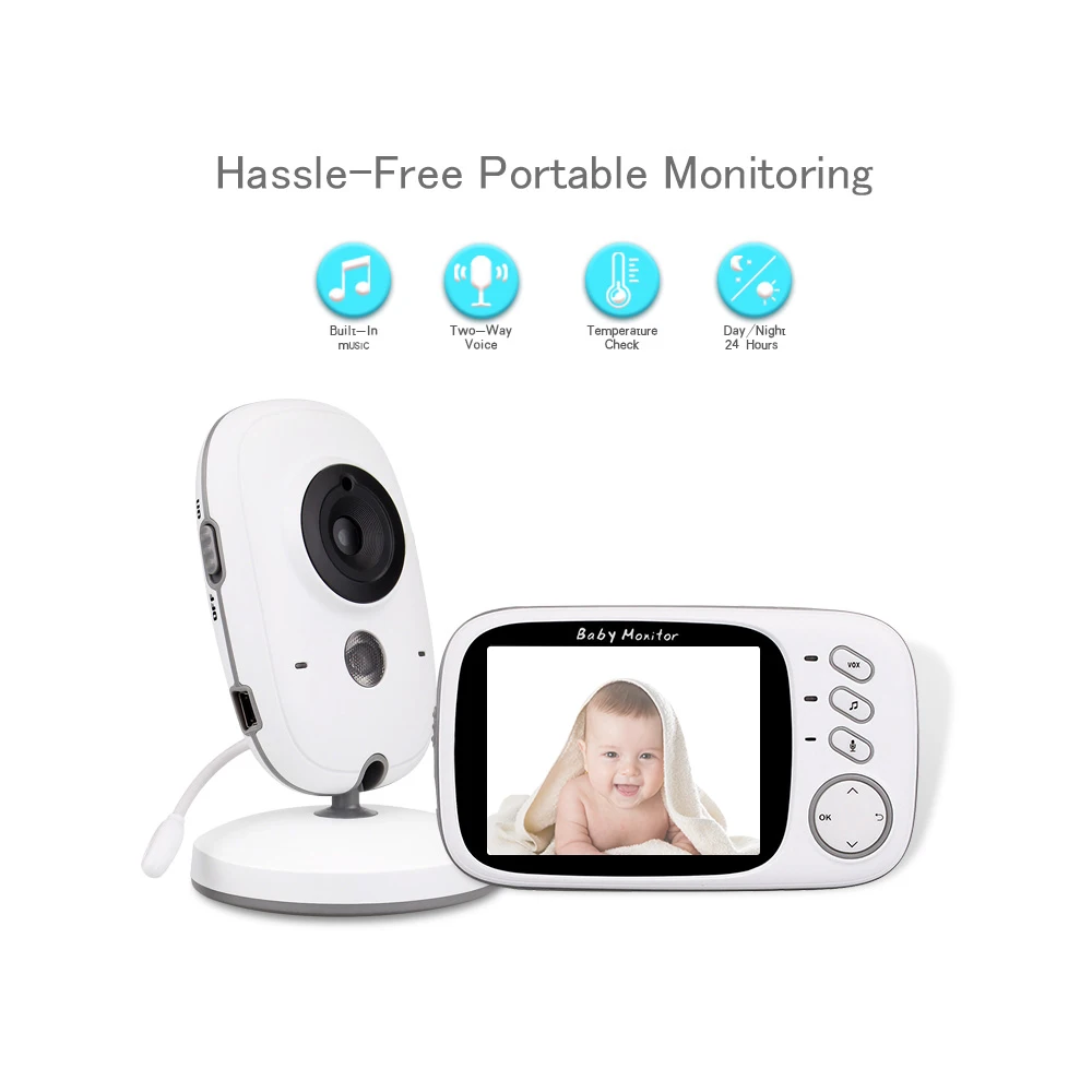 Радионяня многоязычная Беспроводная видеоняня с высоким разрешением камера