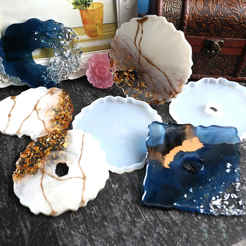 Формы для подстаканников с волнами Настольная эпоксидная форма многополимерный