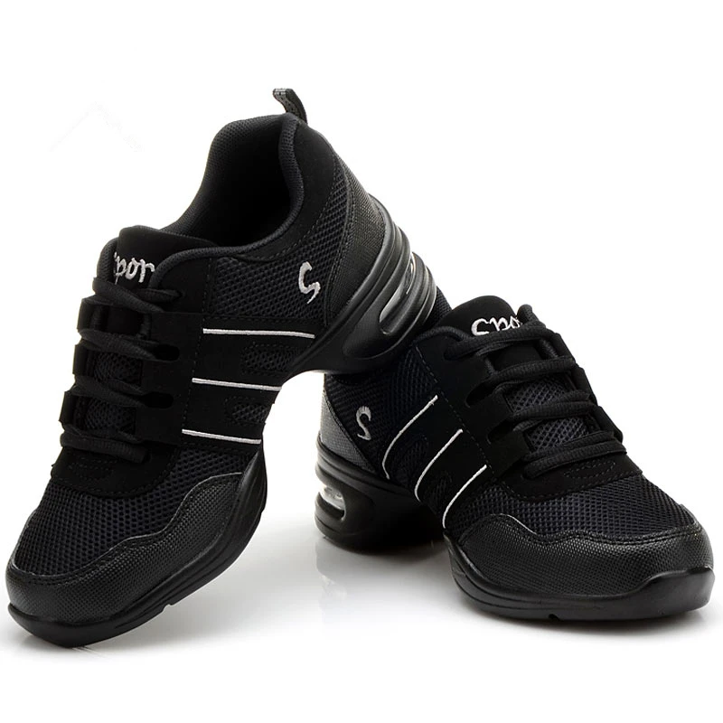 Женские кроссовки для танцев мягкая подошва джаз хип-хоп легкие дышащие