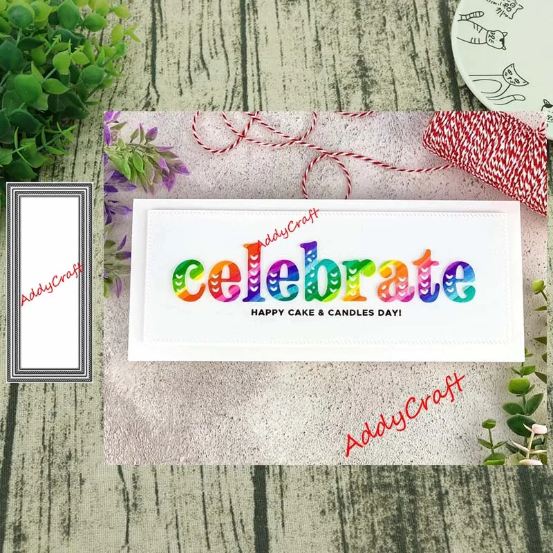 Металлические режущие штампы прямоугольный каркас форма для скрапбукинга