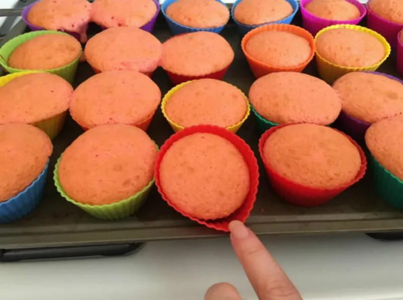 Форма для кексов 12 шт. 6 видов цветов круглая силиконовая коробка чашки торта