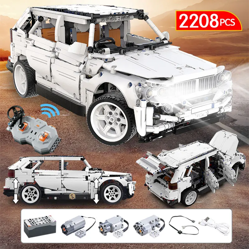 

2208 шт. город DIY дистанционное управление внедорожник кирпичи 4WD RC/non-RC гоночный автомобиль модель строительный блок игрушки подарки