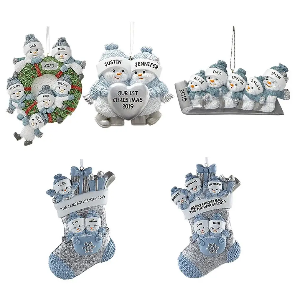 

Подвеска на рождественскую елку, снеговик, автомобиль, 2021