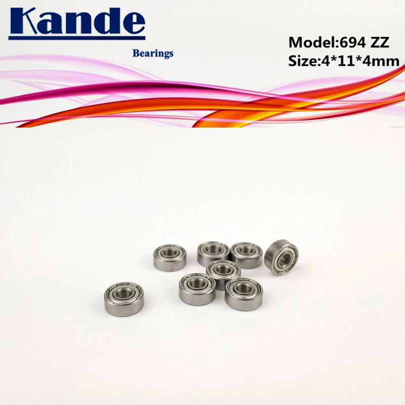 Миниатюрный шарикоподшипник Kande 694ZZ 10 шт. миниатюрный 694 ZZ 2Z Z3V3 694z 4x11x4 мм |Валы| |