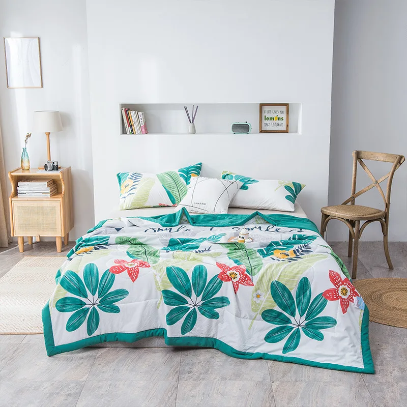 

Sun Flower Throw Quilt Soft Breathable Bedspread Blanket for Bed Travel Airplane Stripe Bed Cover Comfortable sleep