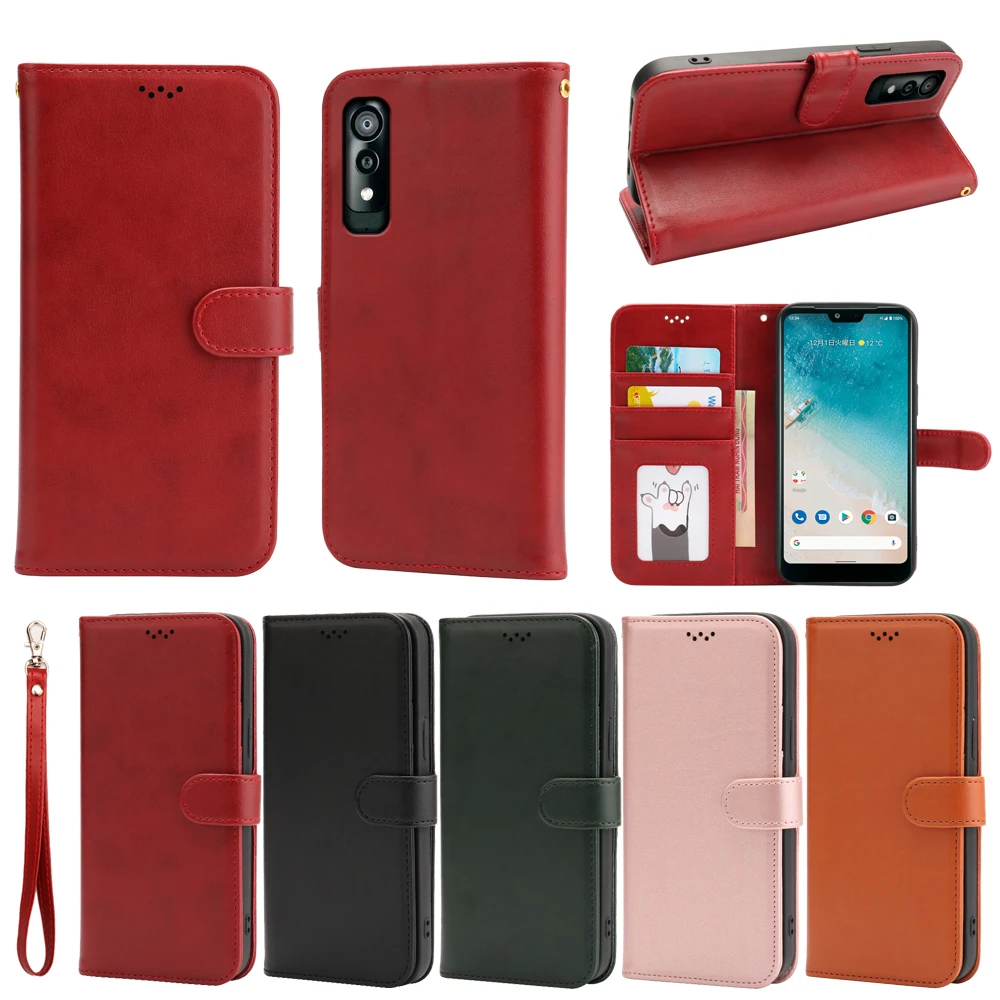 Роскошный кожаный чехол премиум класса для Kyocera Android One S8 книжка из искусственной