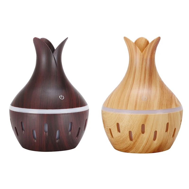

Электрический увлажнитель воздуха Эфирное масло аромат диффузор древесины увлажнитель воздуха USB мини создатель тумана светодиодный свет...