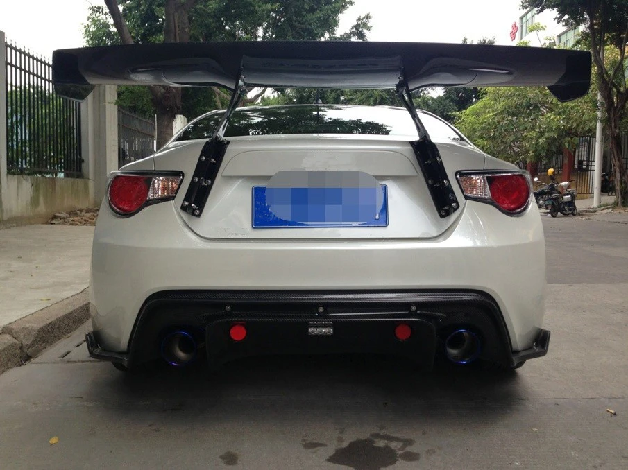Для GT86 FT86 BRZ FR-S GT Крыло задний спойлер крыло+ алюминиевые Кронштейны углеродное волокно/FRP