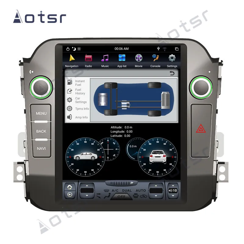 Android 9 0 GPS навигация для Kia Sportage R 2010-2015 Tesla Vertical 10 4 &quotэкран радио PX-6 6-ядерный