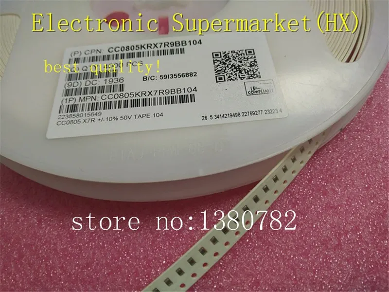 4000 шт./лот 0805 SMD конденсатор 100NF (104 мкФ) 50В точность + 0 1 10%! | Электронные компоненты