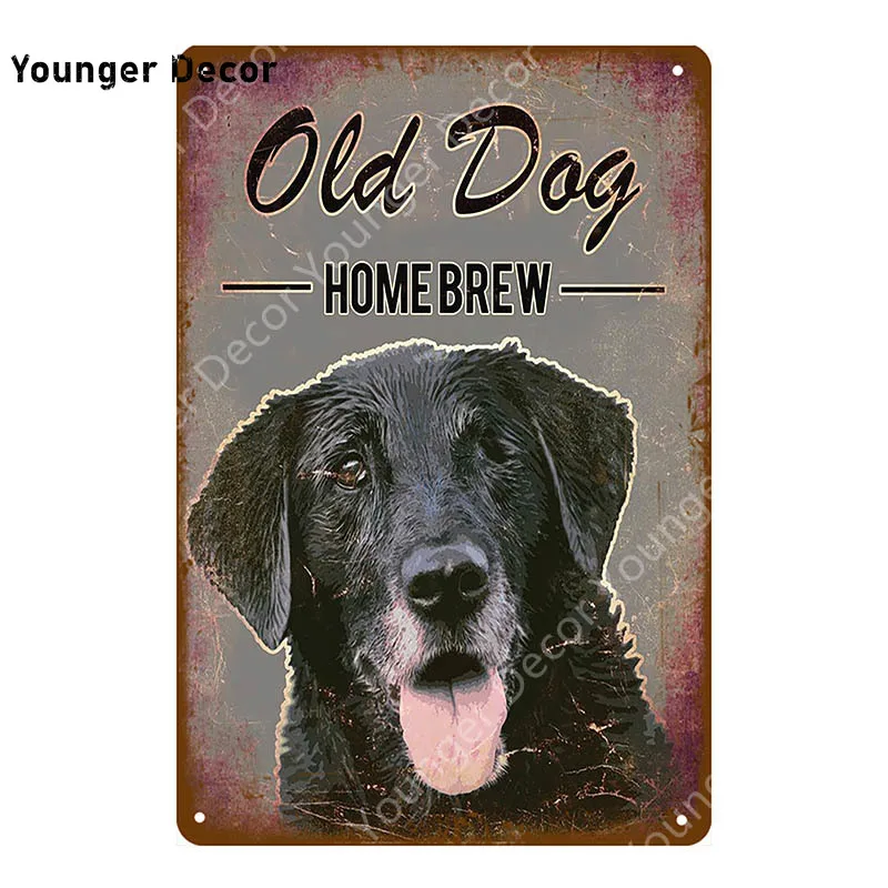 Домашние животные постер с изображением собаки металлические знаки Настенная