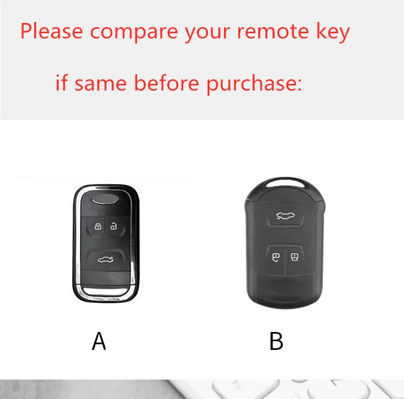 Силиконовая кожаная сумка для Chery Tiggo Arrizo Smart Remote Key 3 кнопки чехол держатель