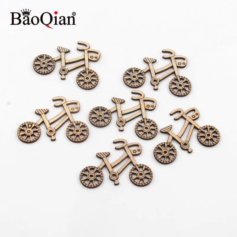 Деревянные велосипедные поделки 10 шт. самодельное украшение для дома