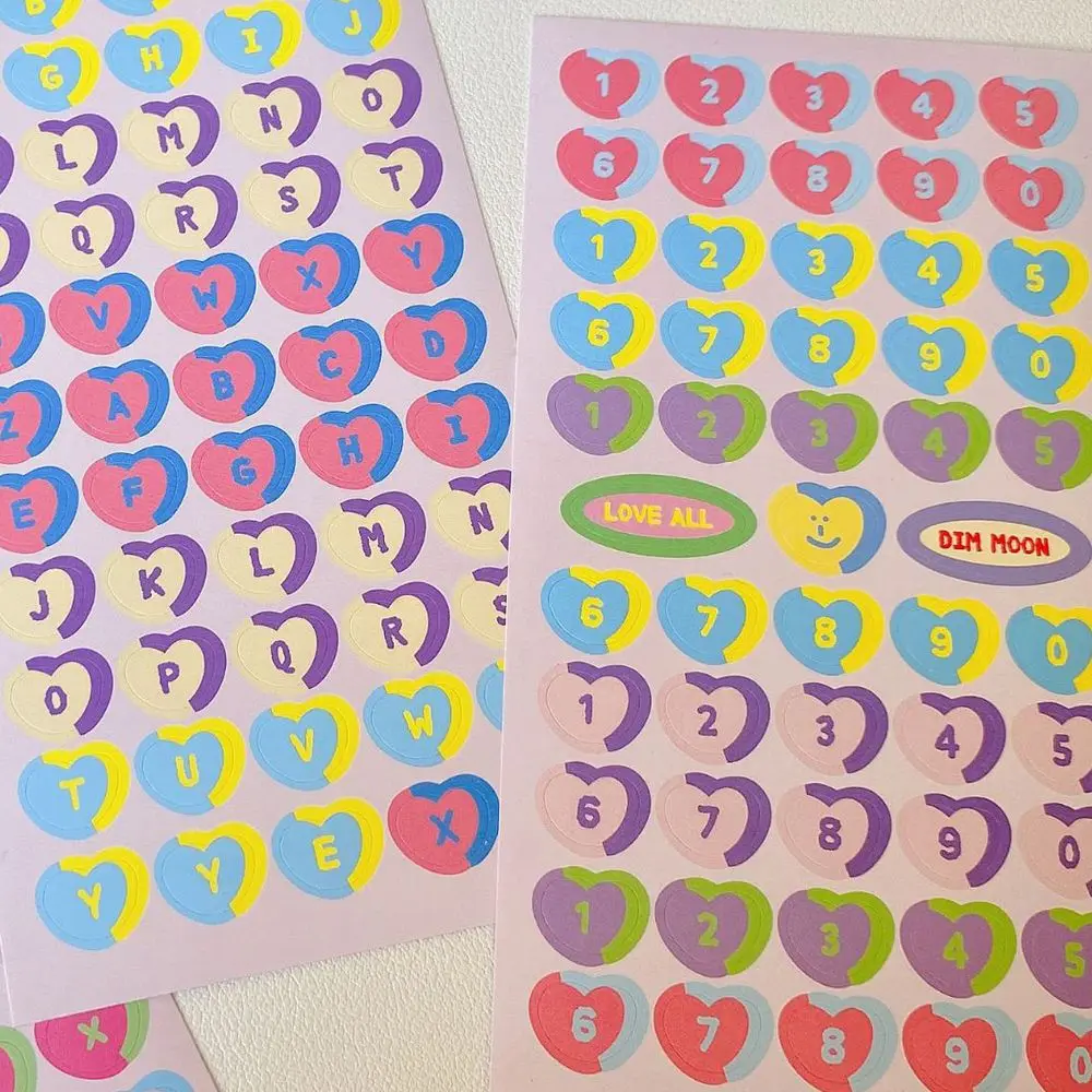 

Cute Ins Girl Pink Love Alphabet Letters Stickers Glitter Laser Stickers Decorative Hand Account Diary Decals Stationery Supplie