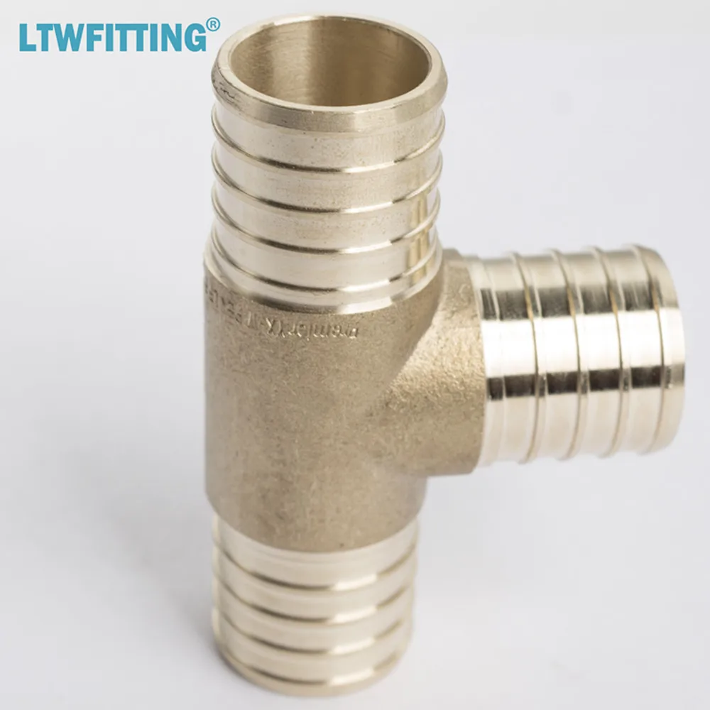 Латунный обжимной фитинг LTWFITTING PEX без свинца 1x1x1 тройник PEX|pex fittings|brass fittings1 brass tee |
