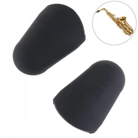 2pcs rubber alto tenor soprano saxophone clarinet flute mouthpiece protective cap head for saxophone clarinet