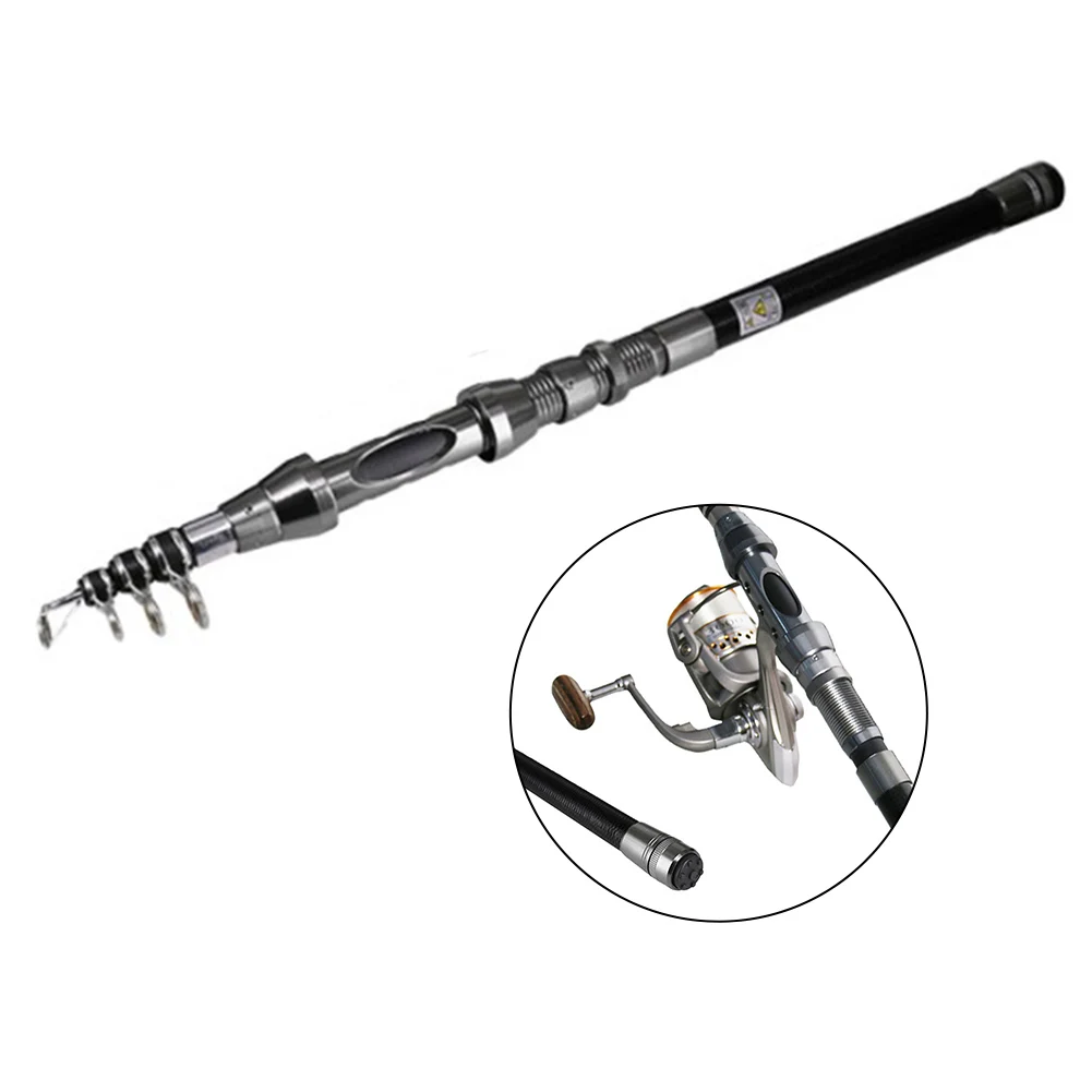 Telescopic Sea Fishing Rod Portable Spinning High Carbon Fiber Fishing Rods Pole 1.5-2.7m Fishing Rod