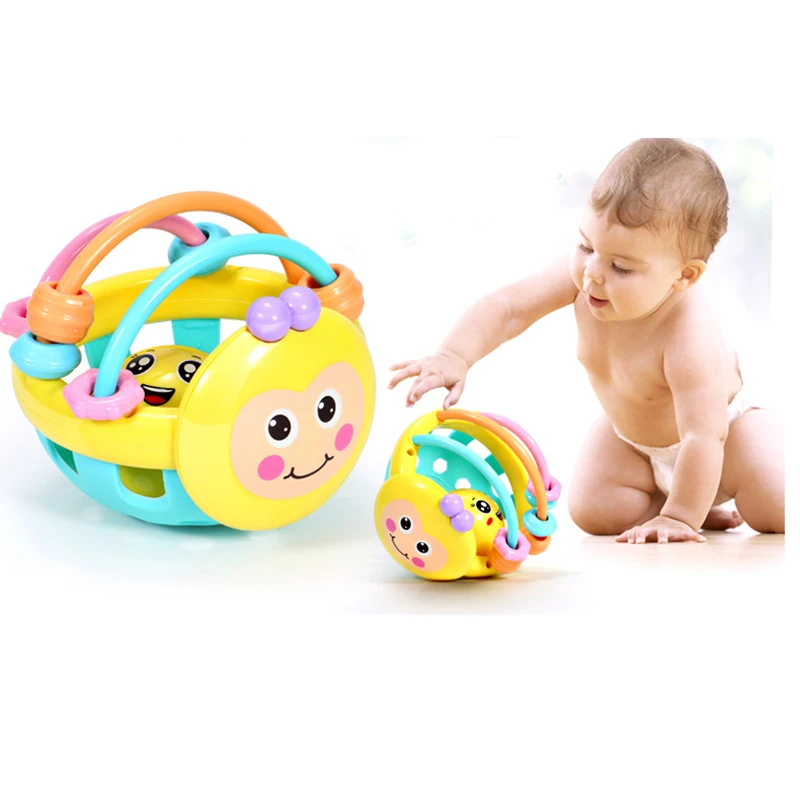 

Мультяшный пчелиный колокольчик, детские погремушки, мячик, игрушки, забавные Развивающие игрушки для прорезывания зубов THIN889