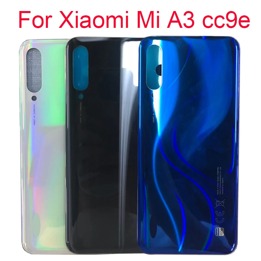 Оригинальный чехол для аккумулятора Xiaomi Mi CC9e Задняя стеклянная панель A3