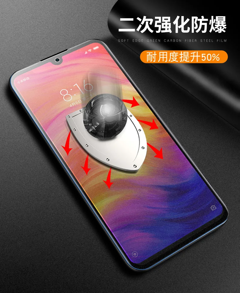 9D матовое закаленное стекло для Xiaomi Redmi Note 7 защитная пленка для экрана Note 8 Pro 5 6