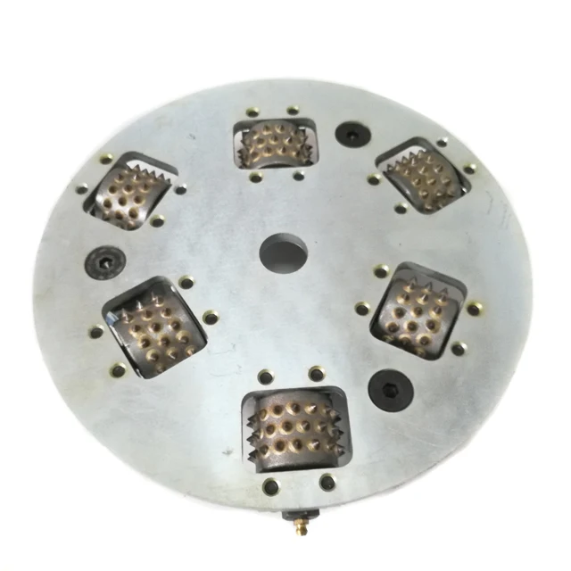 

Single Layer 300 mm 6 roller Diamond Sintered Tip Bush Hammer Tools for Granite Marble Concrete Wet Use