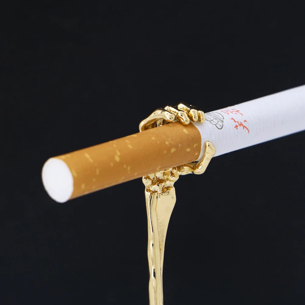 

Alloy Skull Hand Bone Smoking Ring Cigarette Holder Open Ring Cigarette Holder