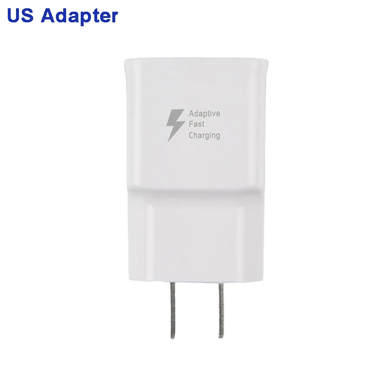 Only US Adapter Стенового путешествия Зарядное устройство для samsung Galaxy S7 G9300 S6 G9200 Note 4 N9100 C7000 J3 Pro J3110 C9 J7 A9000 USB кабель - Тип штекера: Only US Adapter
