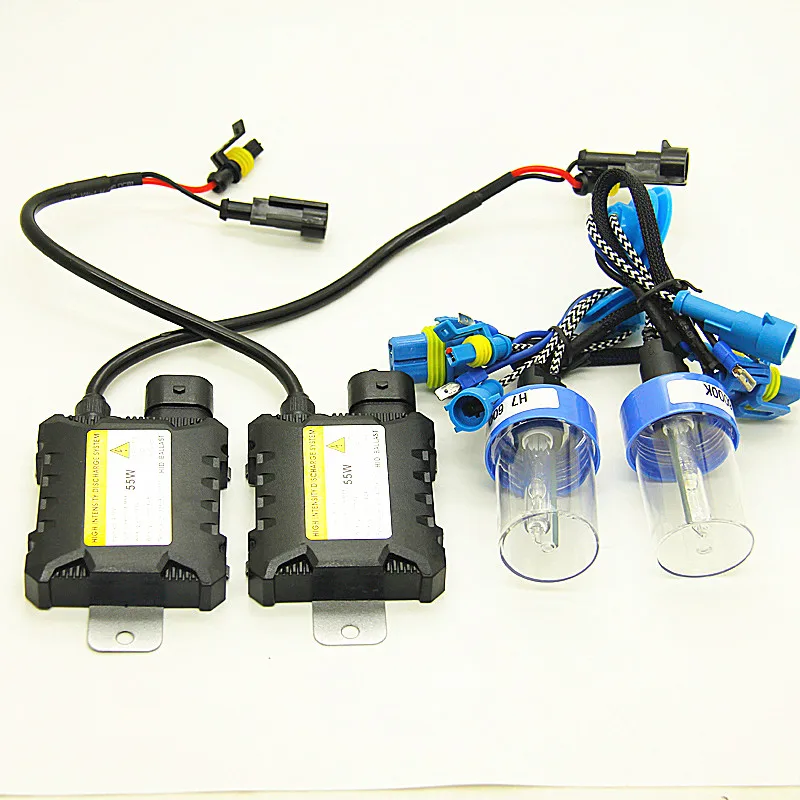 

Комплект фар hid H1 H3 h11 6000k 55 Вт H11 H7 9006 9005