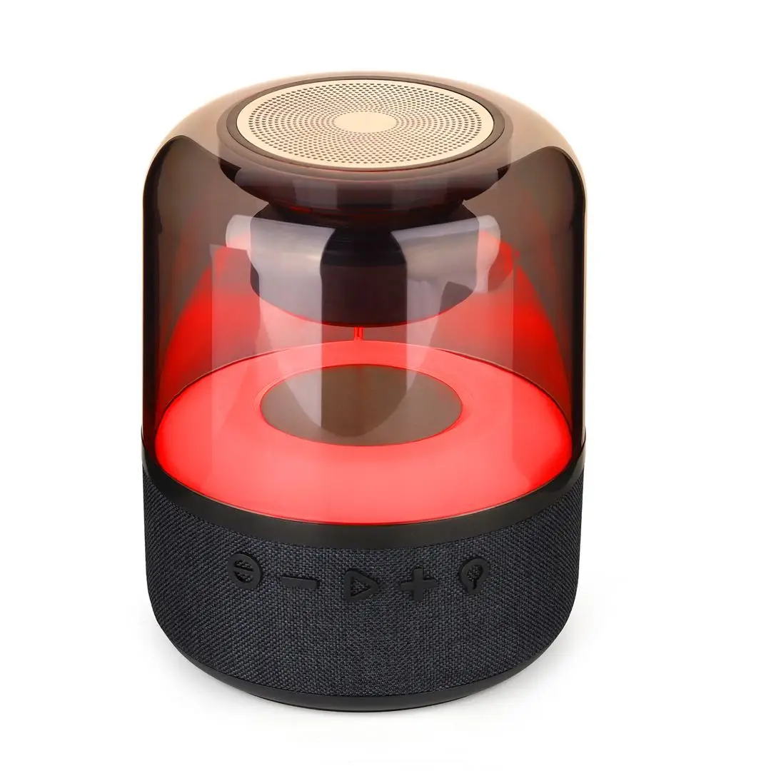 

Transparent LED Bluetooth Speakers with Colorful Lights Portable Speaker Built-in Mic Outdoors Travel Stereo Sound Speakers