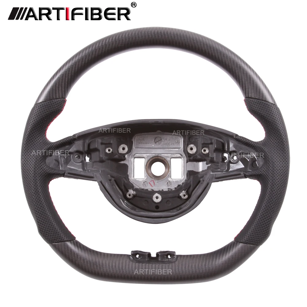 

Рулевое колесо из 100% углеродного волокна для Mercedes Benz C205 A205 R231 A35 CLA35 GLA 35 GLB35 A45 CLA45 GLA45