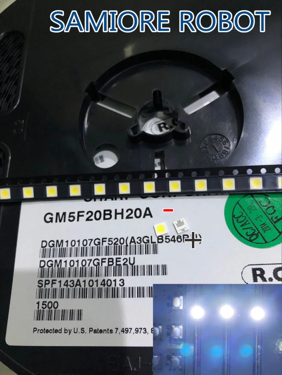 Острый светодиодный ЖК Телевизор с подсветкой 3535 3537 SMD лампа шарик 1 8 Вт 6 в