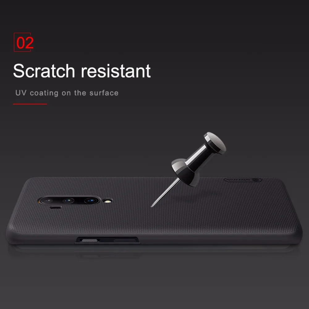 Чехол для oneplus 7T Pro, чехол 1+ 7T pro NILLKIN, суперматовый матовый чехол-накладка из поликарбоната для oneplus 7T Pro, Подарочный держатель