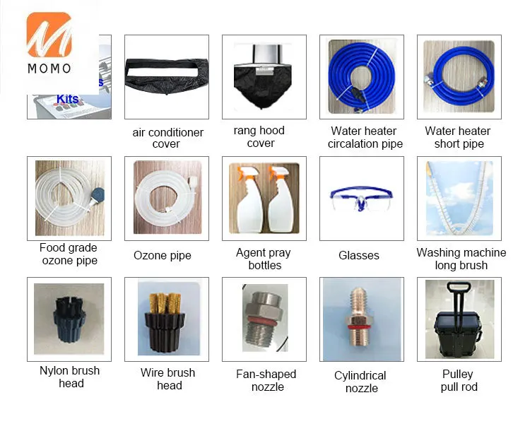 

Cover Fan Coil Unit Steam Cleaning Machine Air Conditioner Clean parts, with 25 spare parts