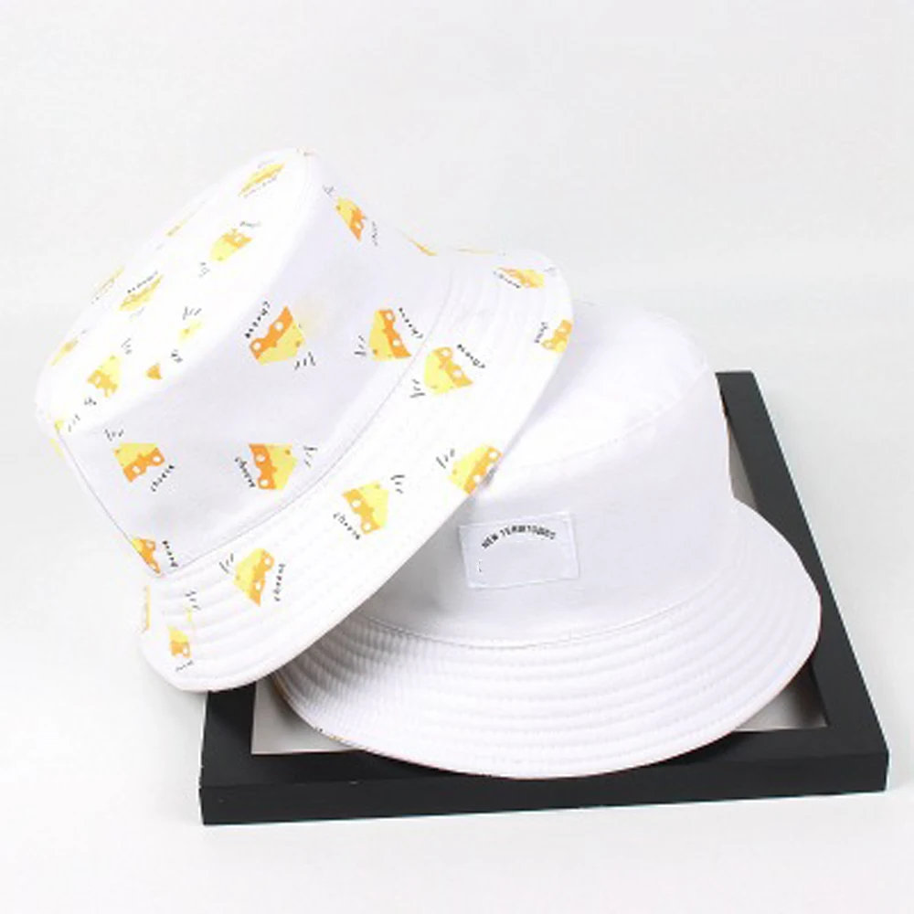 Панама мужская шляпа-Панама женская летняя с мультяшным принтом Рыбацкая шляпа