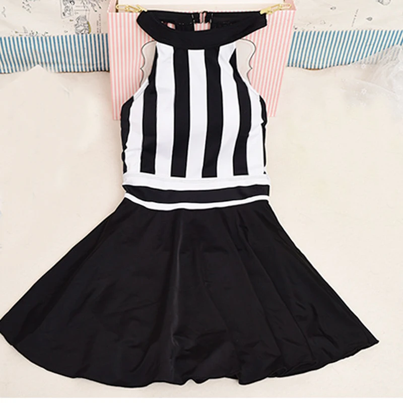 Цельный купальник с О-образным вырезом и перекрестной спиной женский купальный