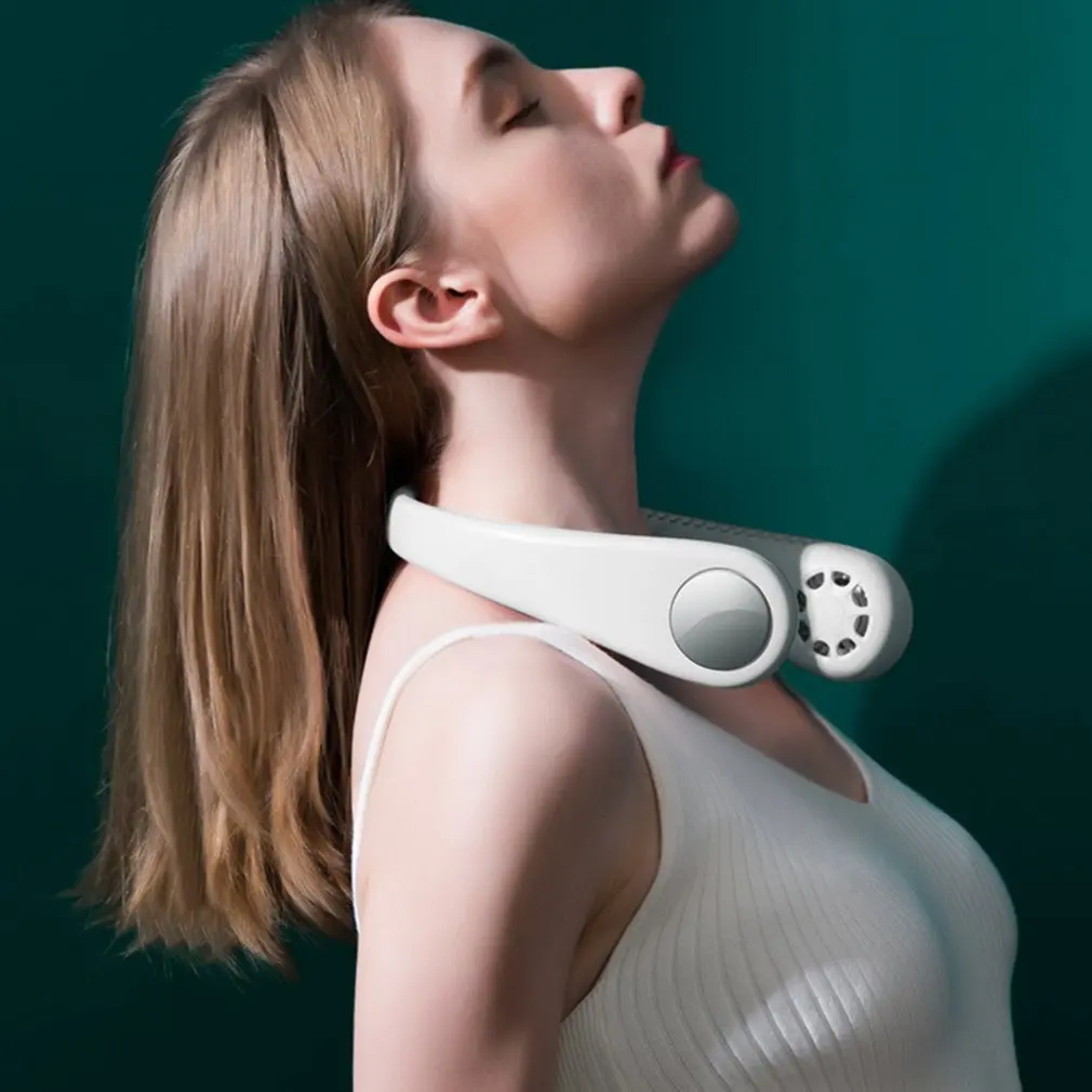 

Mini USB Portable Neck Fan With Rechargeable Battery Ultra Quiet Wind Portable Fan Pocket Air Cooler Air Conditioner