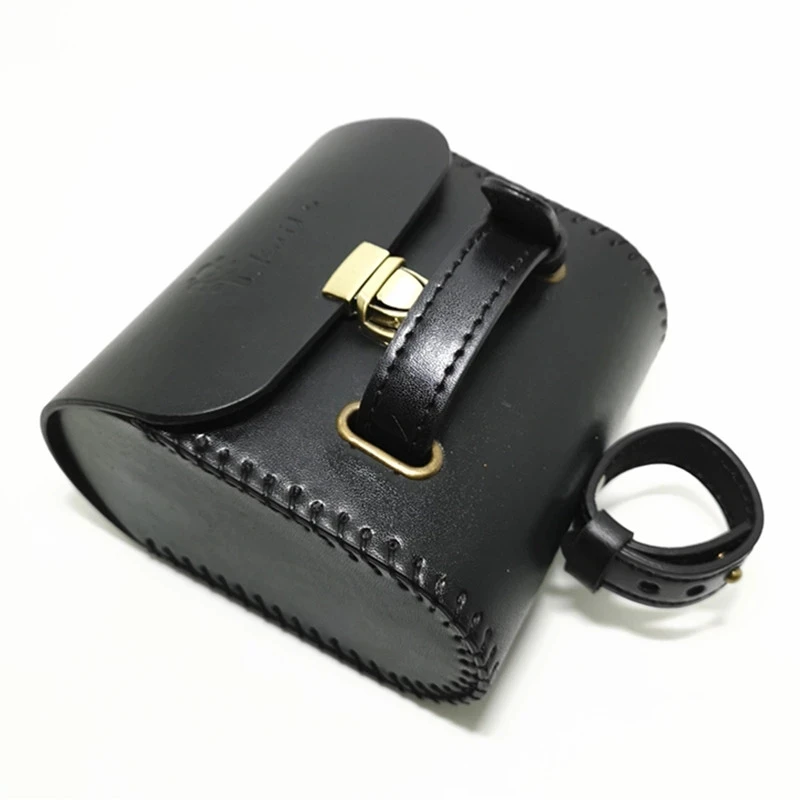 Винтажная Задняя сумка с крышкой кожаная велосипедная прочная Пряжка для