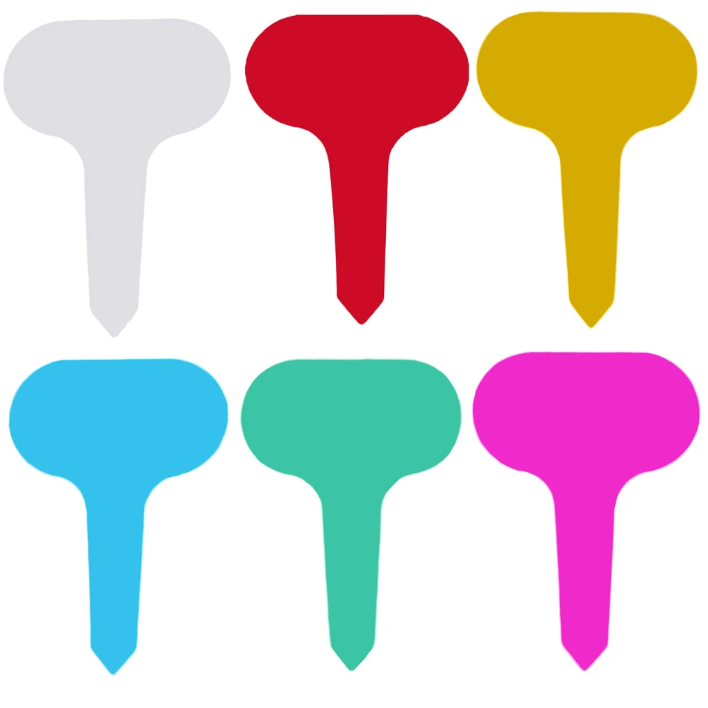 100 шт. Т образные пластиковые маркеры для сада рассады|Маркеры растений| |